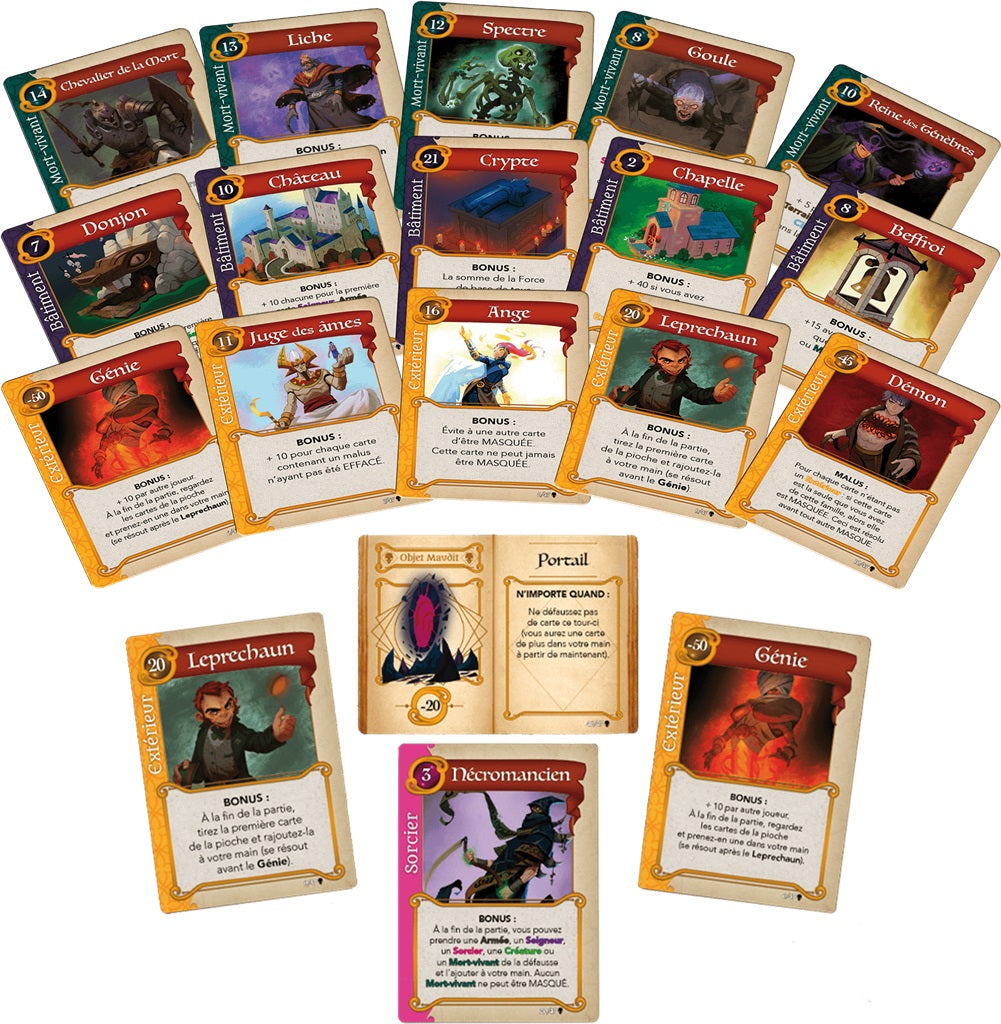 cartes jeu Fantasy Realms Le tresor maudit