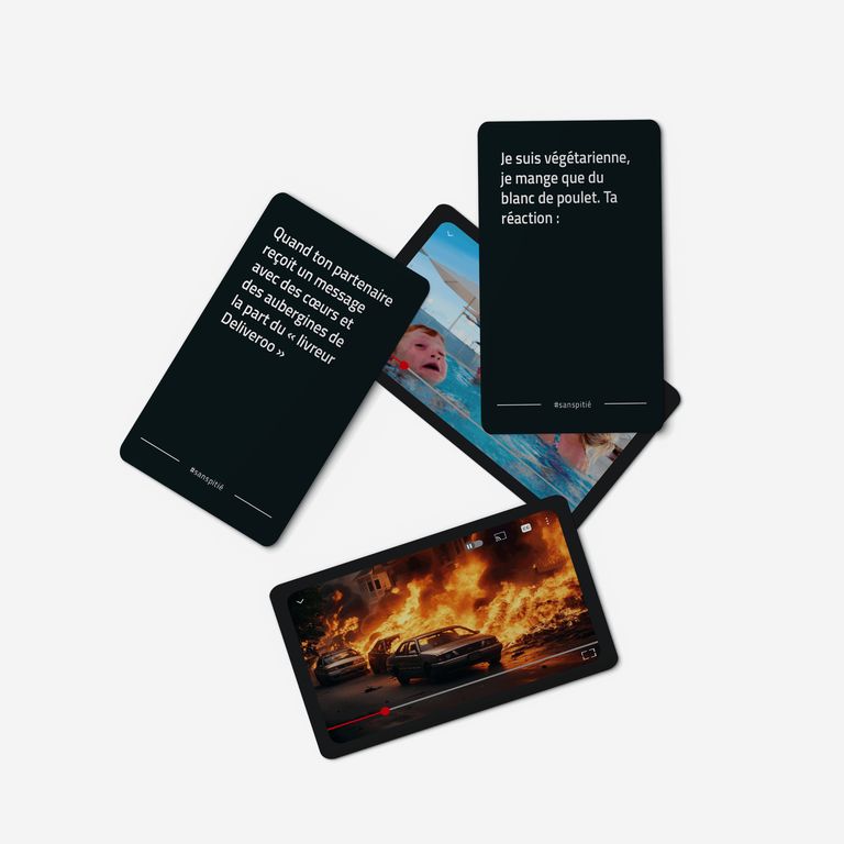 cartes du jeu Sans pitié 3