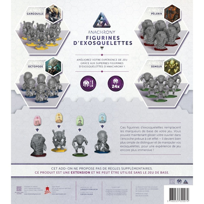 jeu de societe Anachrony Exosuit Pack dos de boite