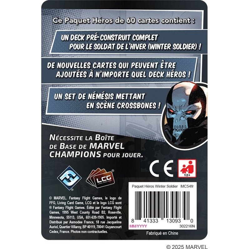 jeu de societe marvel champions winter soldier dos