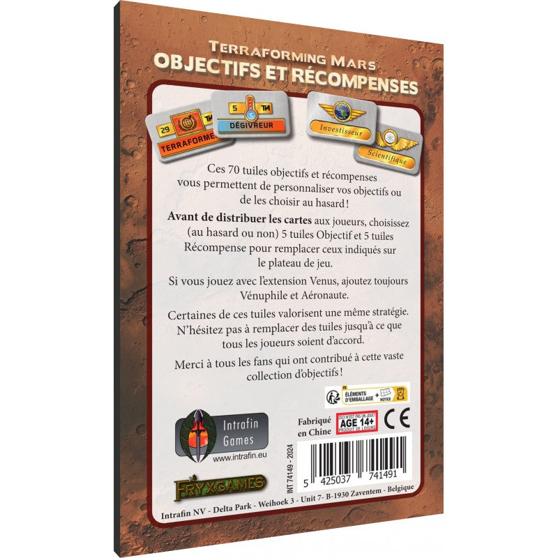 terraforming mars objectifs et recompenses