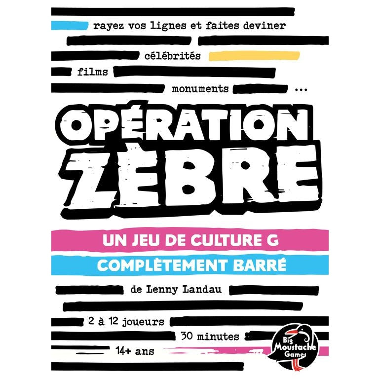 Boite jeu operation zebre