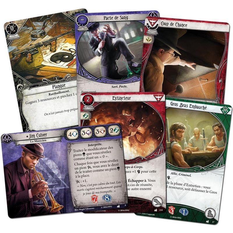 JCE Horreur a Arkham L'Heritage de Dunwitch investigateurs cartes