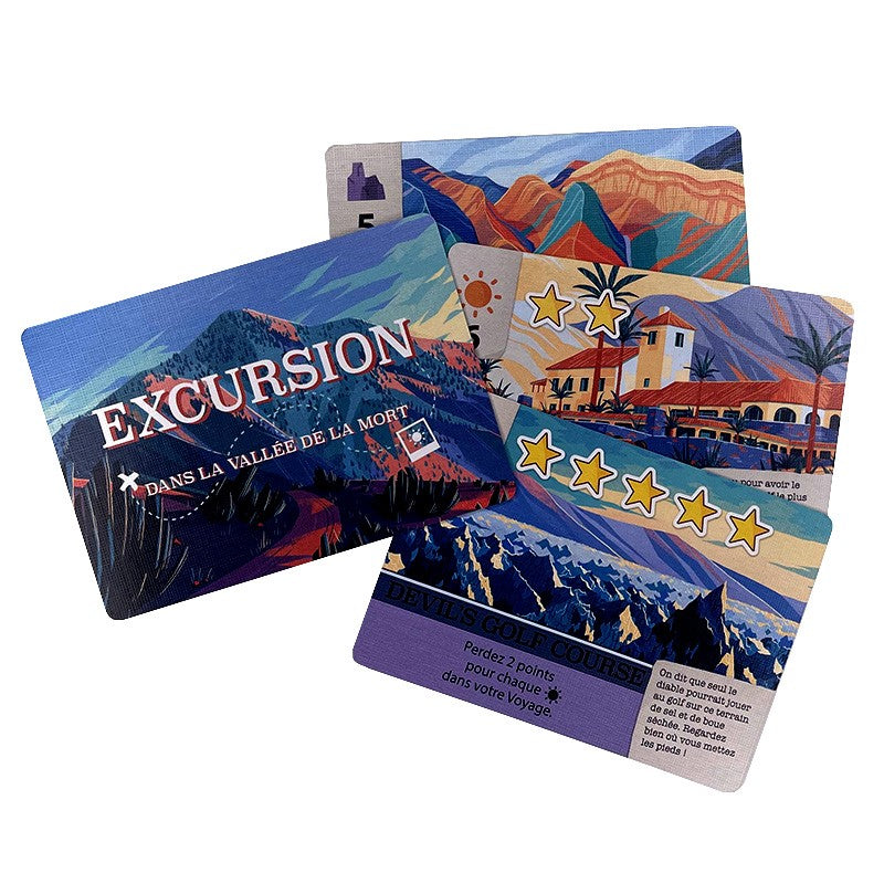 cartes jeu excursion dans la vallee de la mort