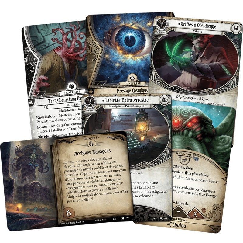 cartes jeu JCE Horreur a Arkham La cite engloutie  campagne