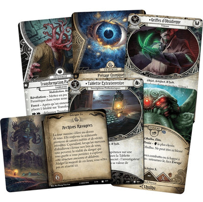 cartes jeu JCE Horreur a Arkham La cite engloutie  campagne