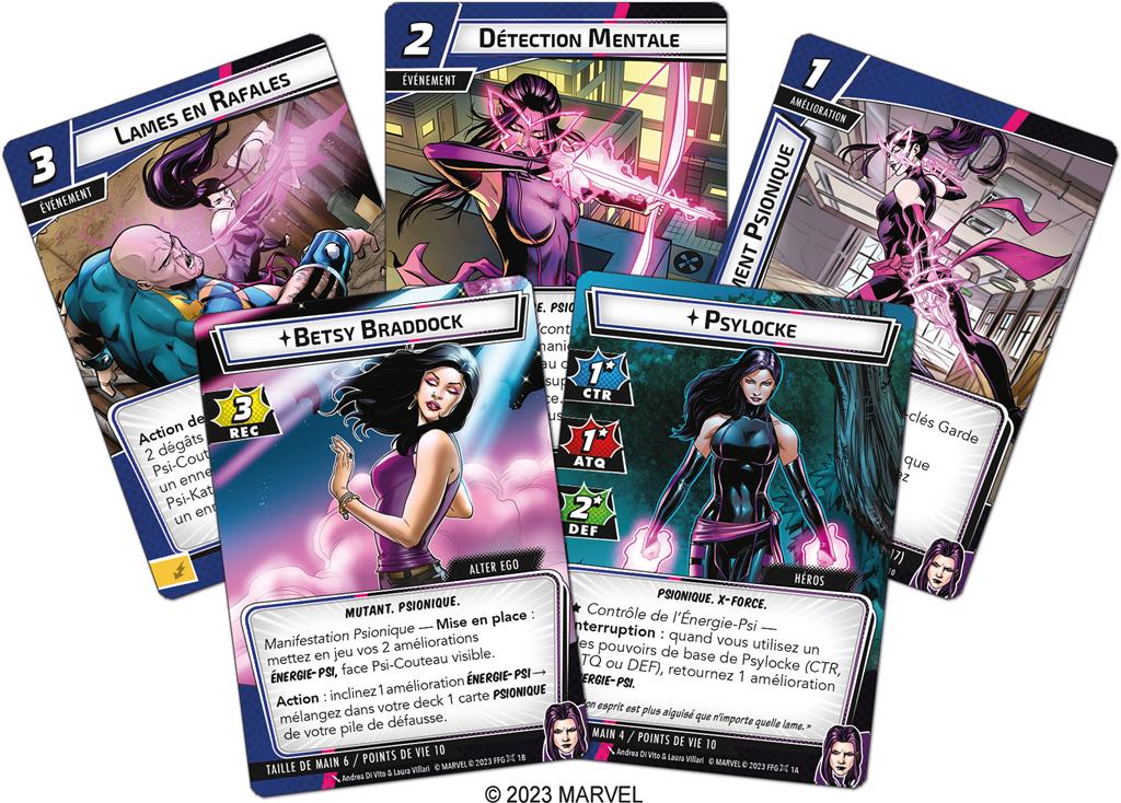 cartes Psylocke Marvel Champions