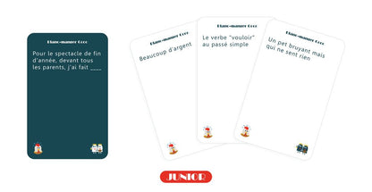 cartes jeu blanc manger coco junior poule mouillee