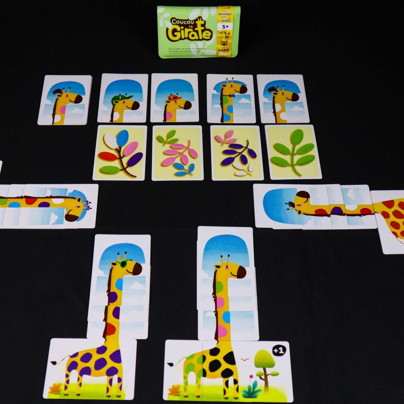 cartes coucou la girafe