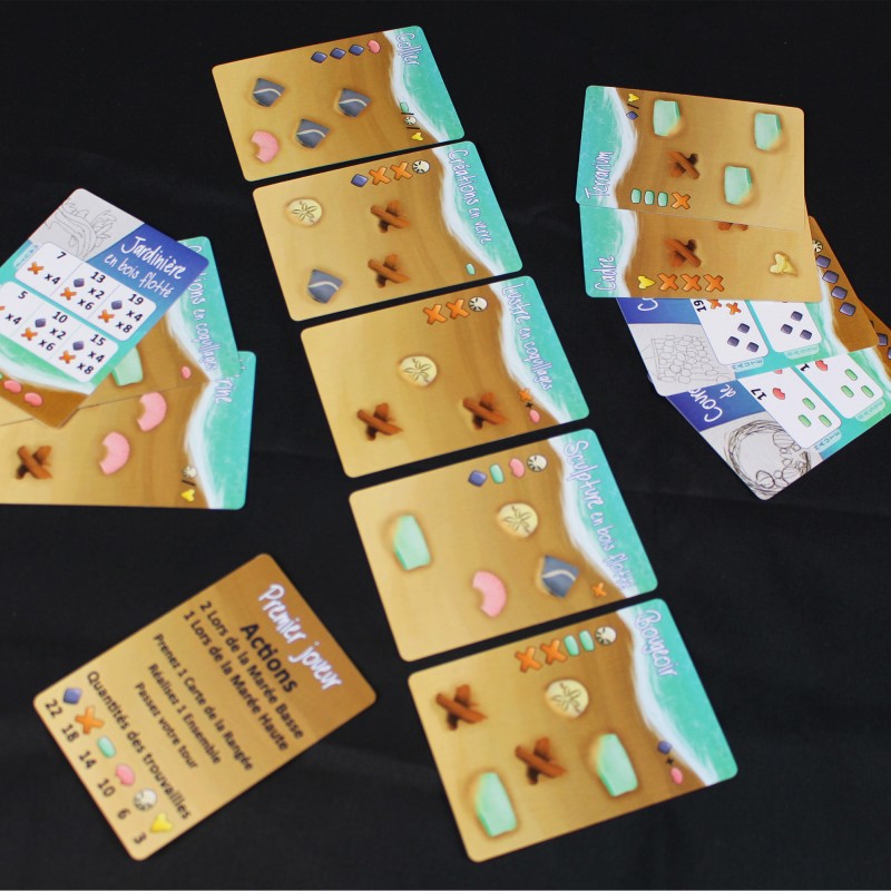 cartes jeu Marees