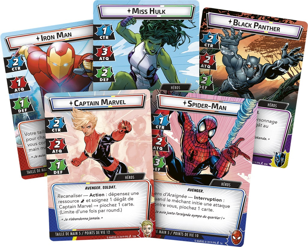 cartes jeu Marvel Champions