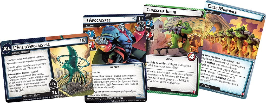 cartes jeu Marvel Champions L'Ere d'Apocalypse
