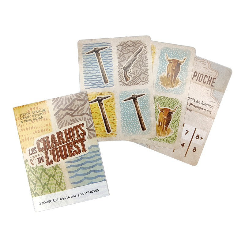 cartes jeu les chariots de l'ouest