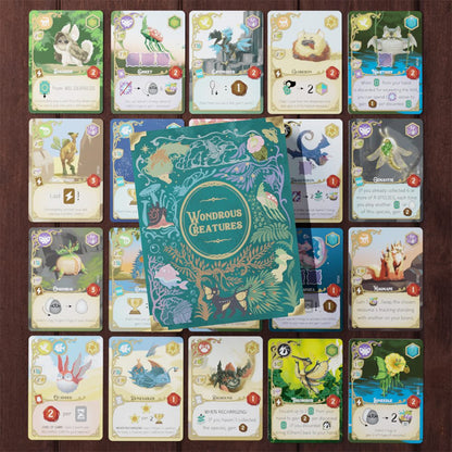 cartes Boite jeux de societe wondrous creatures