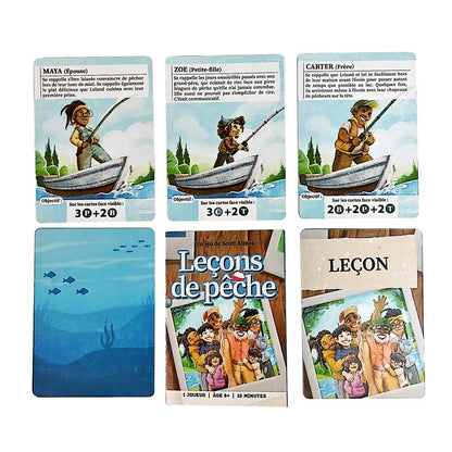 cartes jeu leçons de pêche