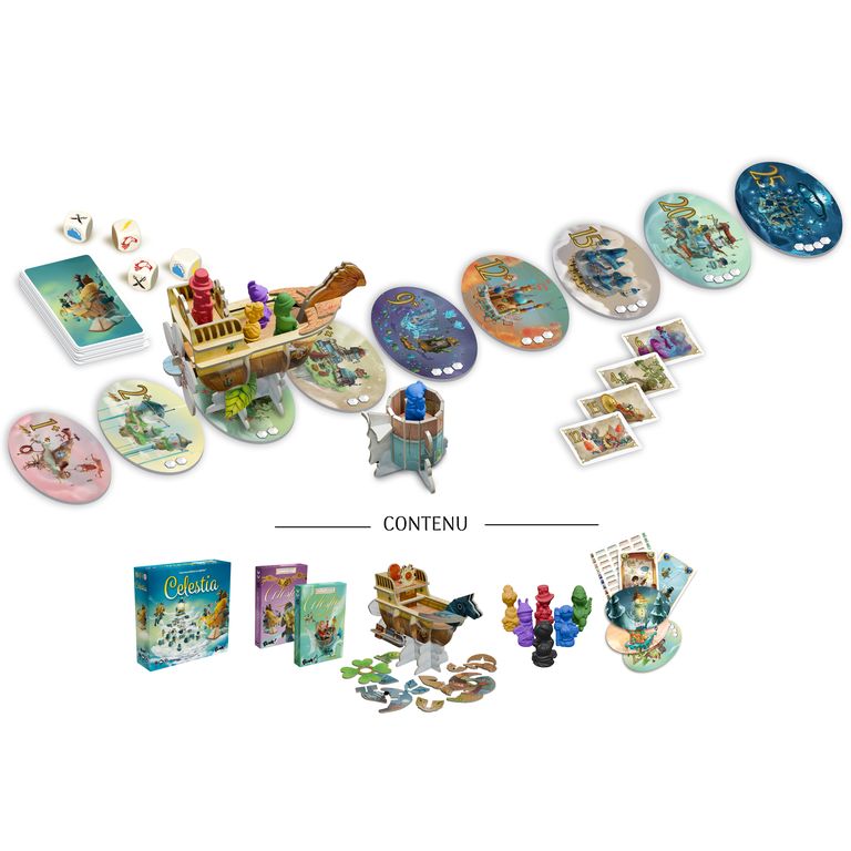 contenu boite jeu Celestia big box
