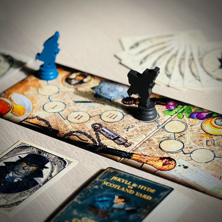 detail materiel jeu jekyll & hyde vs scotland yard