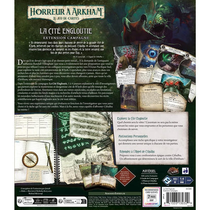 dos Boite jeu JCE Horreur a Arkham La cite engloutie  campagne