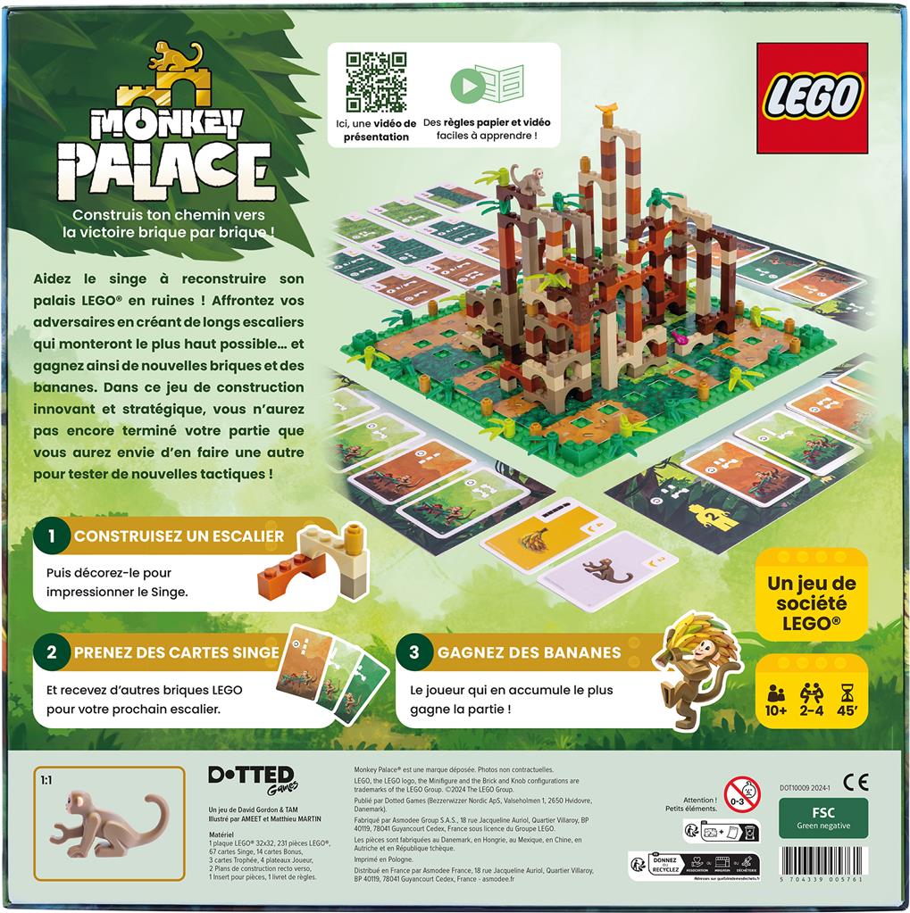 dos boite jeu lego Monkey Palace
