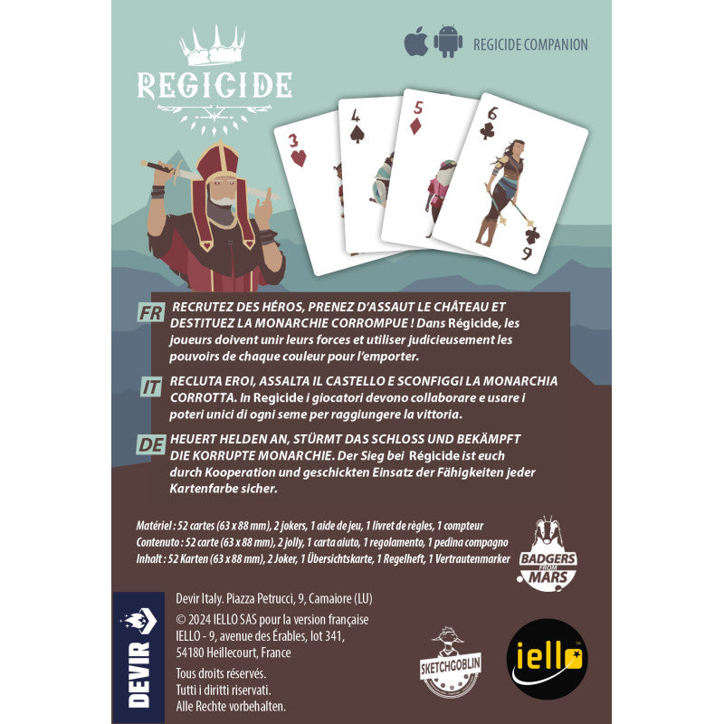 dos Boite jeu regicide