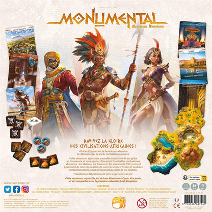 dos boite jeu Monumental African Empires