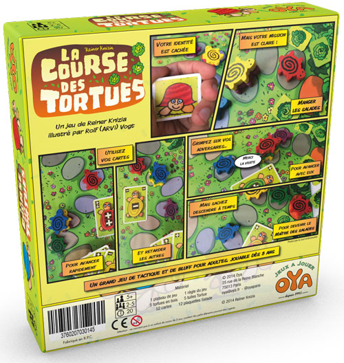dos boite jeu La Course des Tortues