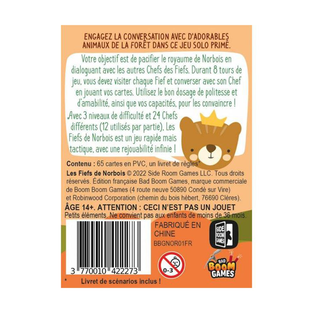 dos boite jeu les fiefs de Norbois