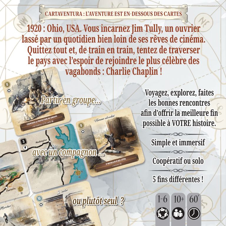 dos boite jeu Cartaventura Hollywood