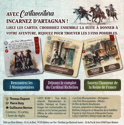 dos boite jeu Cartaventura L'honneur de la reine