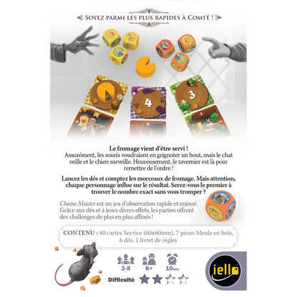 dos boite jeu Cheese Master