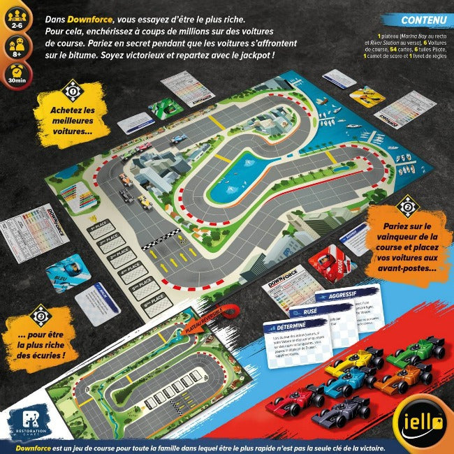 dos boite jeu Downforce