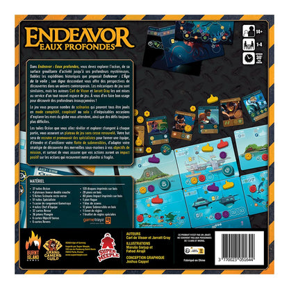 dos boite jeu Endeavor Eaux Profondes