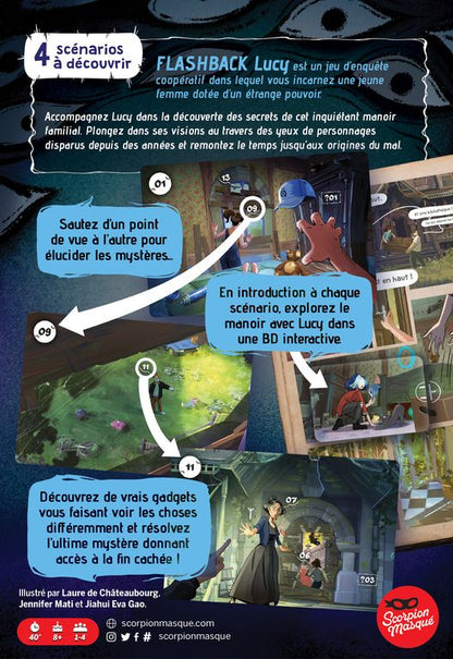 dos boite jeu Flashback Lucy