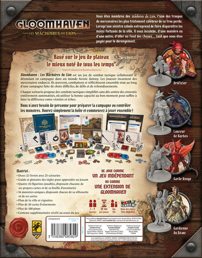 dos boite jeu Gloomhaven Les machoires du lion