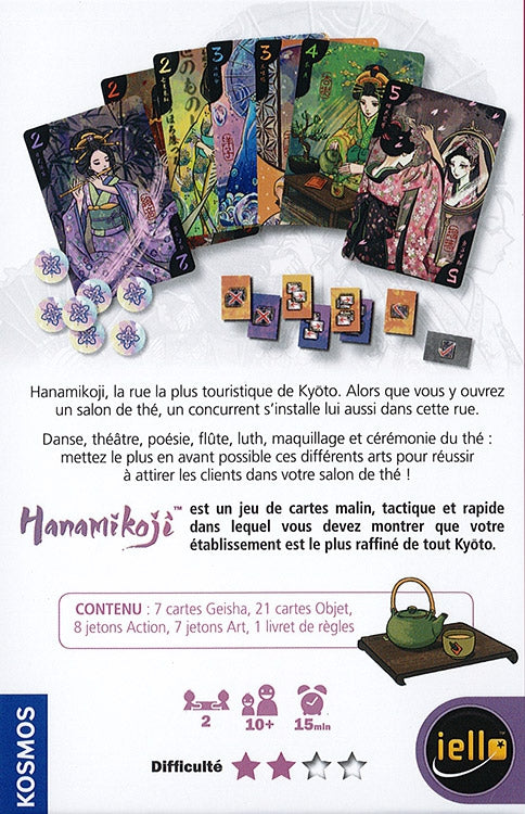 dos boite jeu Hanamikoji
