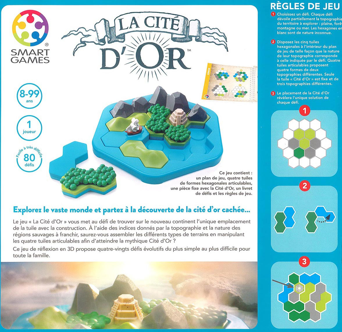 dos boite jeu LA CITE D'OR