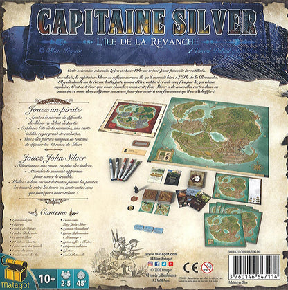 dos boite jeu L'Ile Au Tresor Extension Capitaine SIlver L'Ile De La Revanche