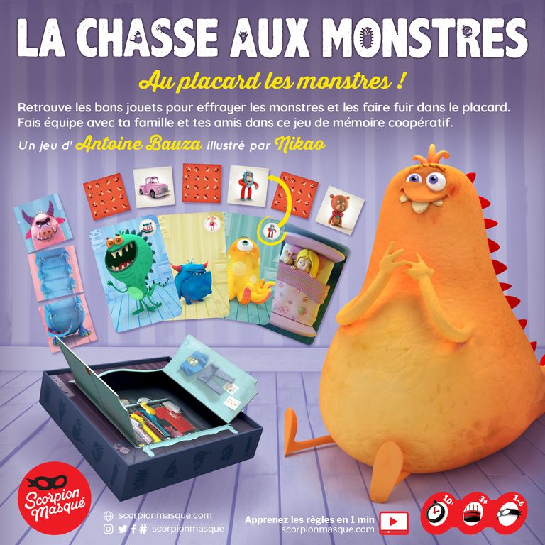 dos boite jeu La chasse aux monstres