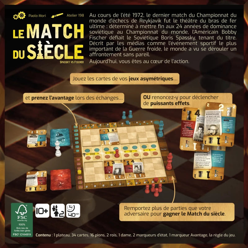 dos boite jeu Le Match du Siecle