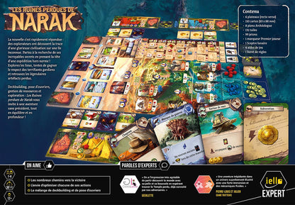 dos boite jeu Les Ruines Perdues de Narak