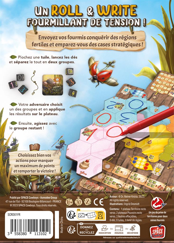 dos boite jeu Marabunta