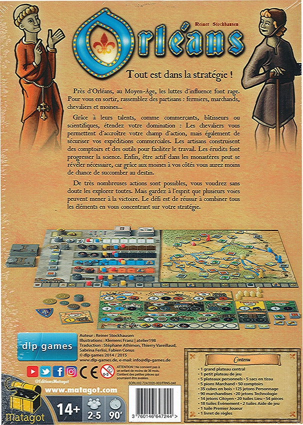 dos boite jeu Orleans Nouvelle Generation