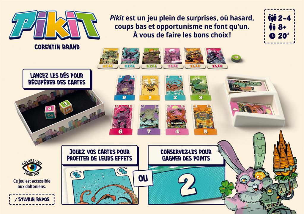 dos boite jeu Pikit