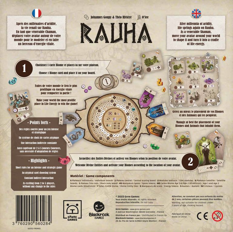dos boite jeu Rauha