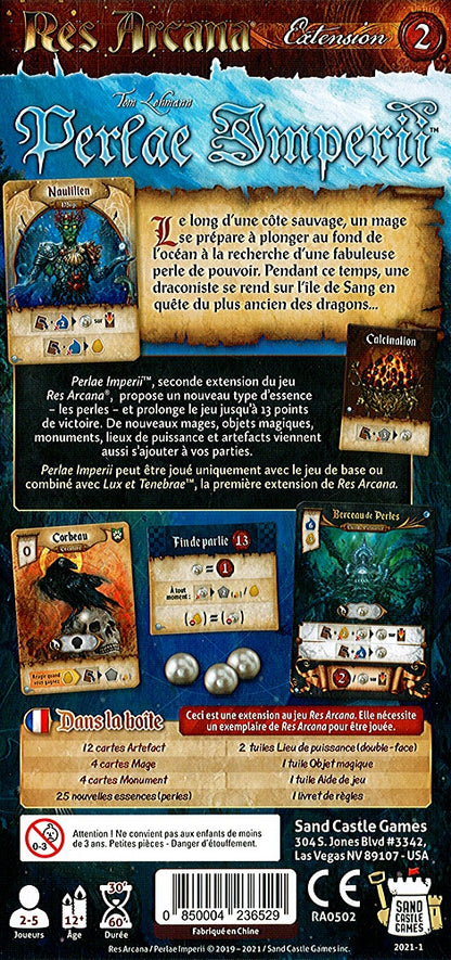 dos boite jeu Res Arcana Perlae Imperii
