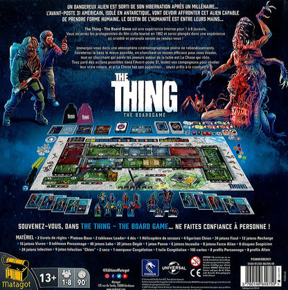 dos boite jeu The Thing