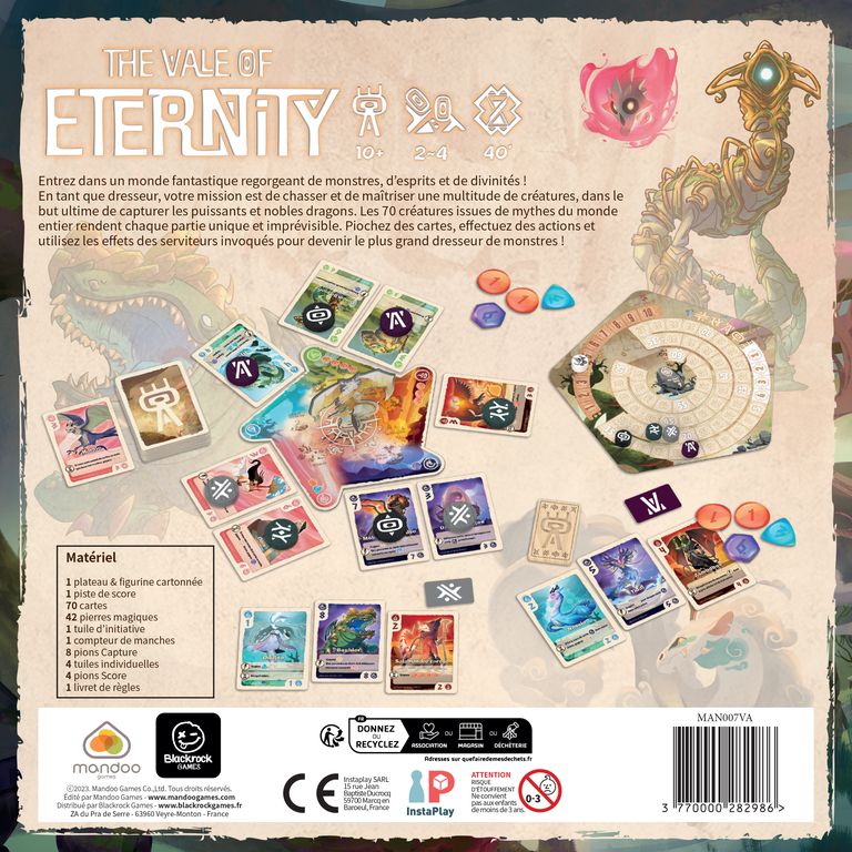 dos boite  jeu The Vale Of Eternity