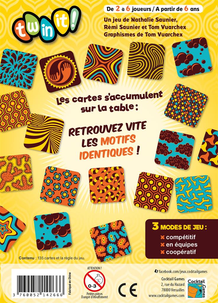 dos boite jeu Twinit