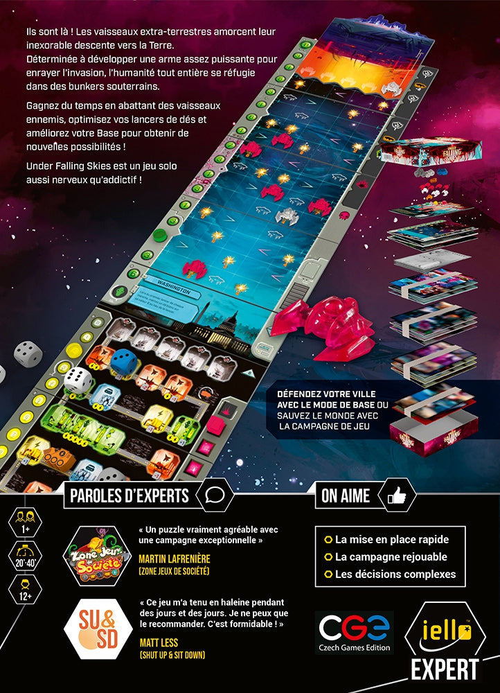 dos boite  jeu Under Falling Skies