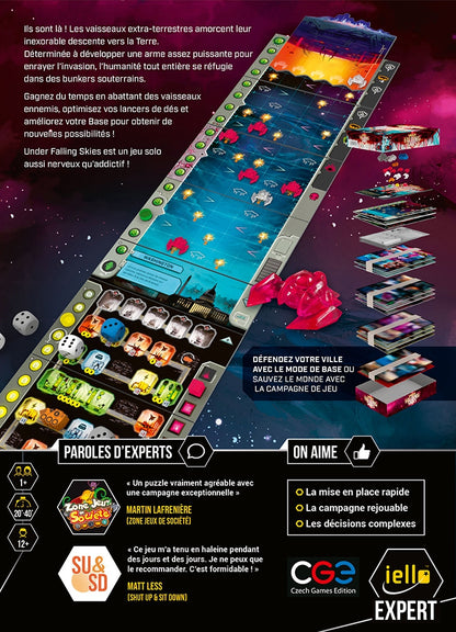 dos boite  jeu Under Falling Skies